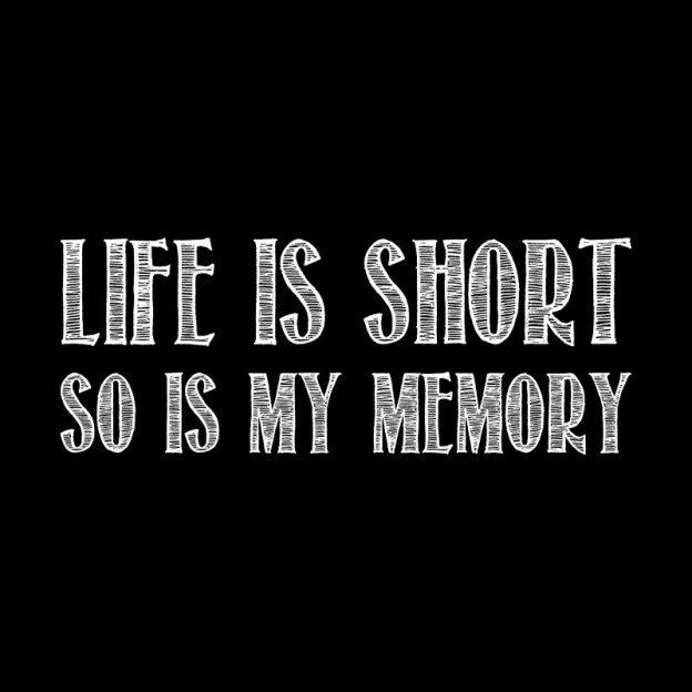 Life Is Short, So Is My Memory Geek T-Shirt