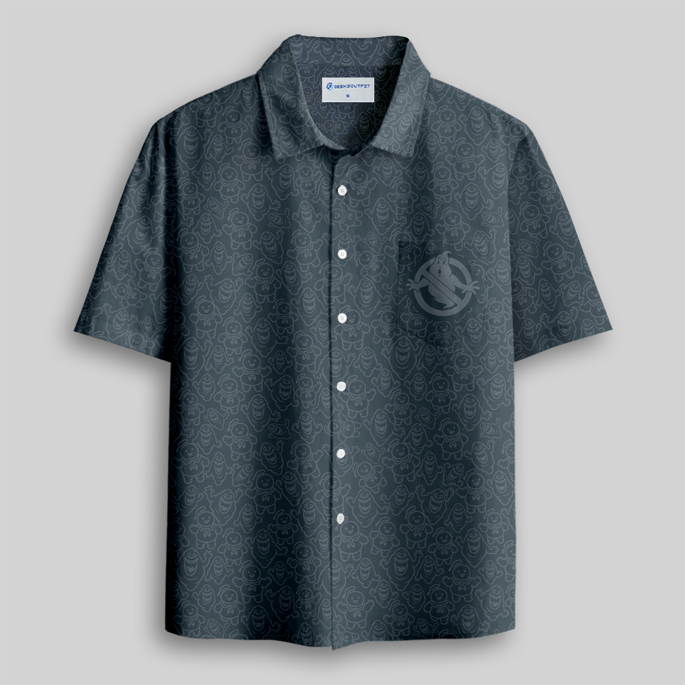 Subtle Phantom Outline Series Button Up Pocket Shirt