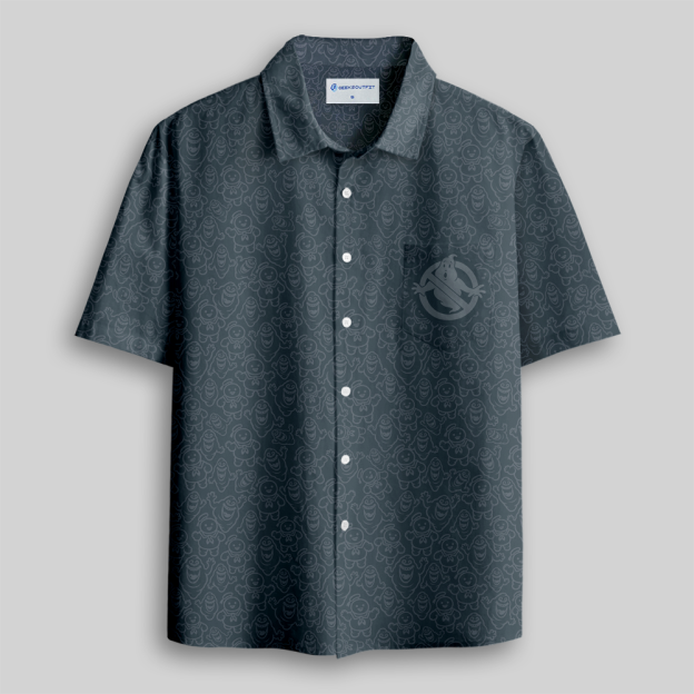 Subtle Phantom Outline Series Button Up Pocket Shirt