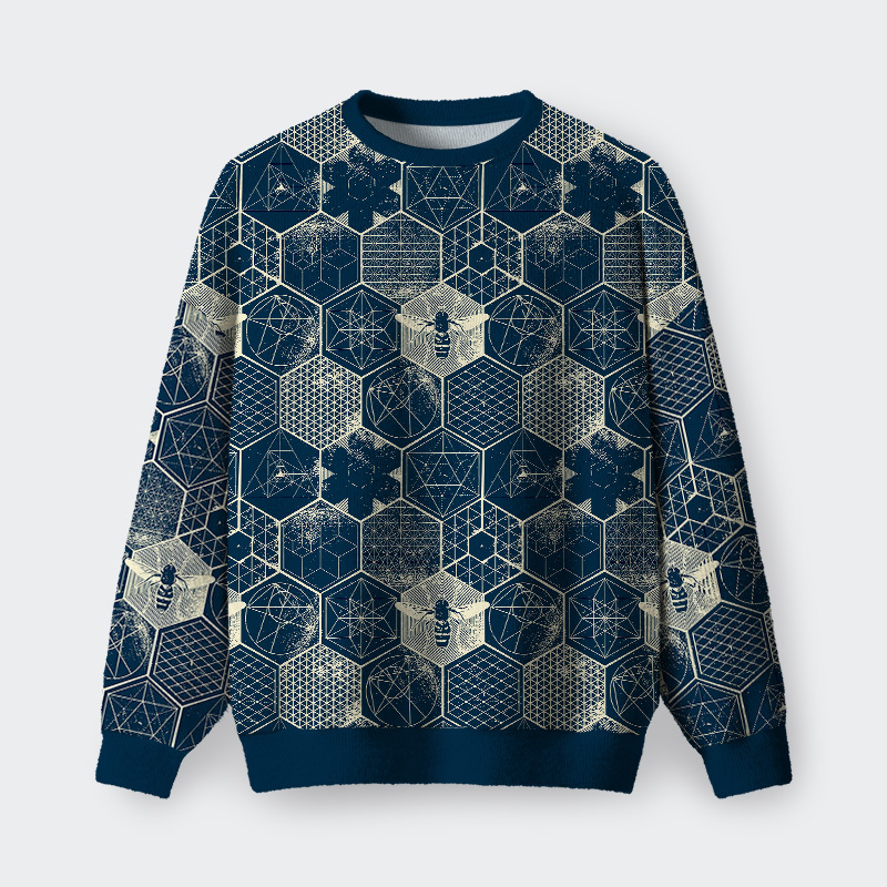 Geeksoutfit The Beauty of Mathematics Geometric Figures Fuzzy Fleece Sweatshirt for Sale