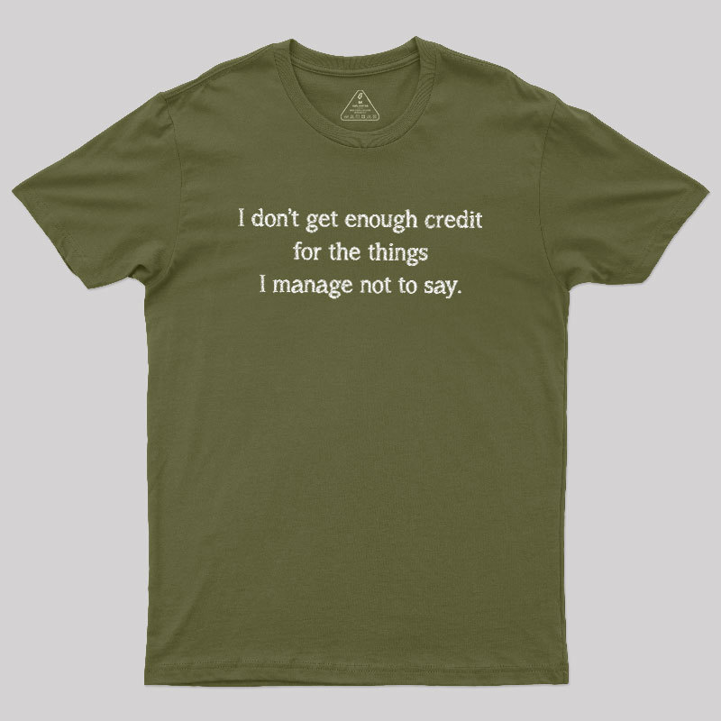 Unspoken Credit Geek T-Shirt