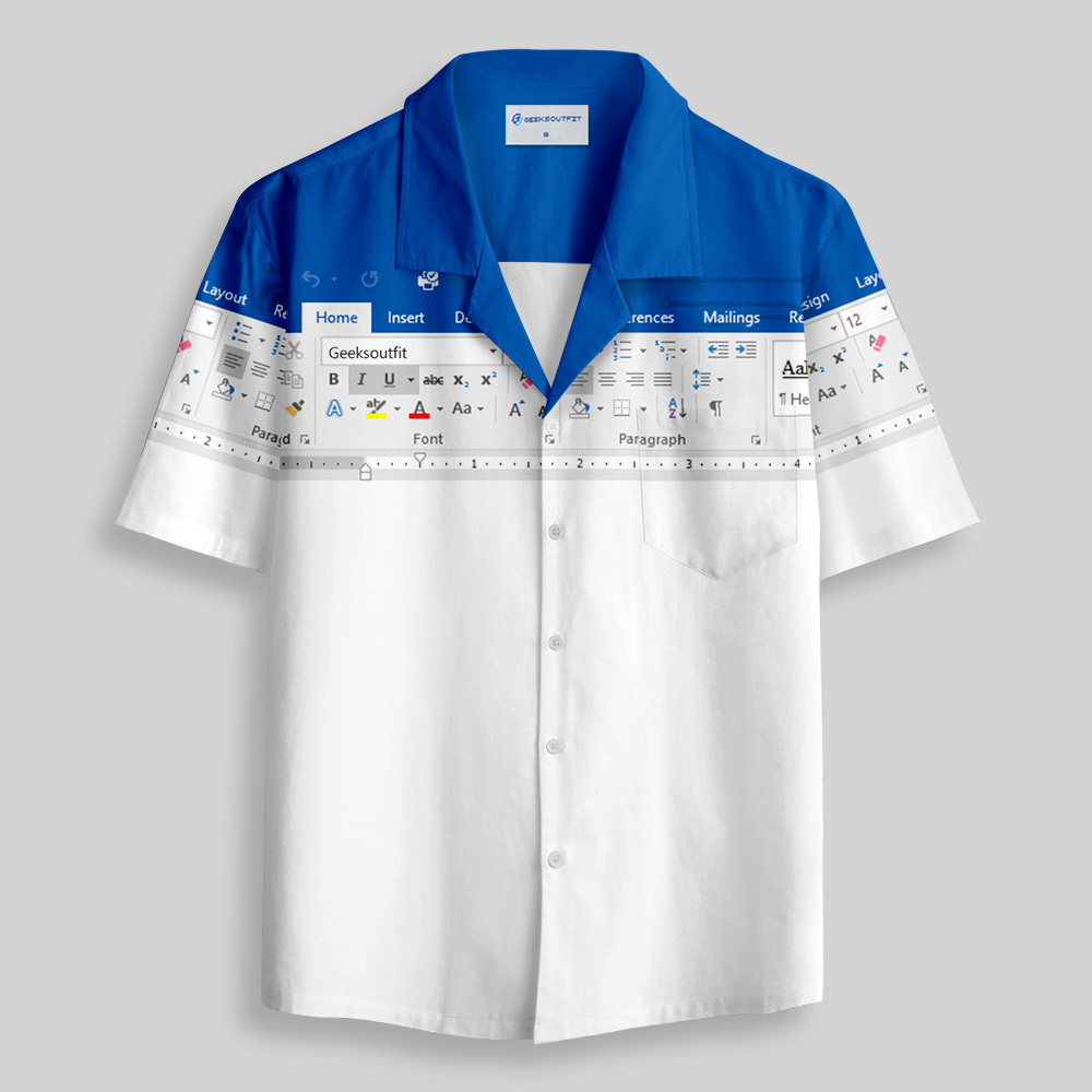 Excel Funny Work Shirt Button Up Pocket Shirt