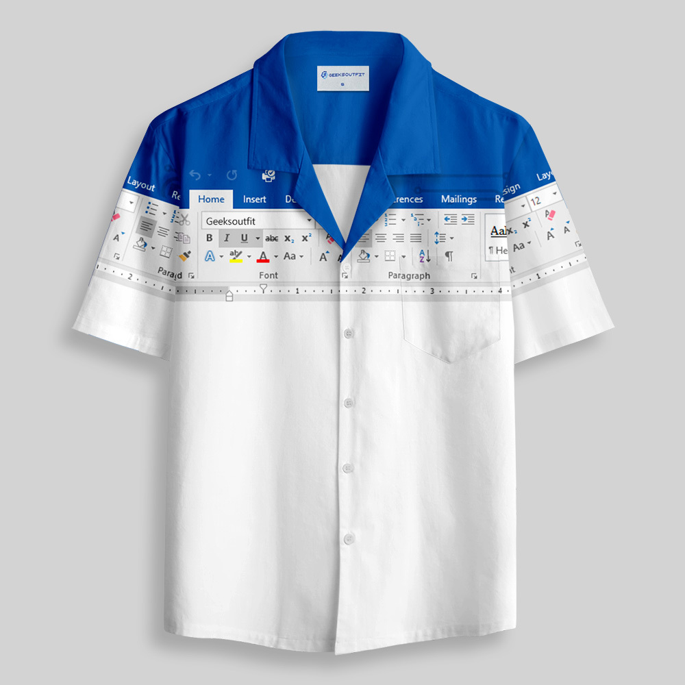 Excel Funny Work Shirt Button Up Pocket Shirt