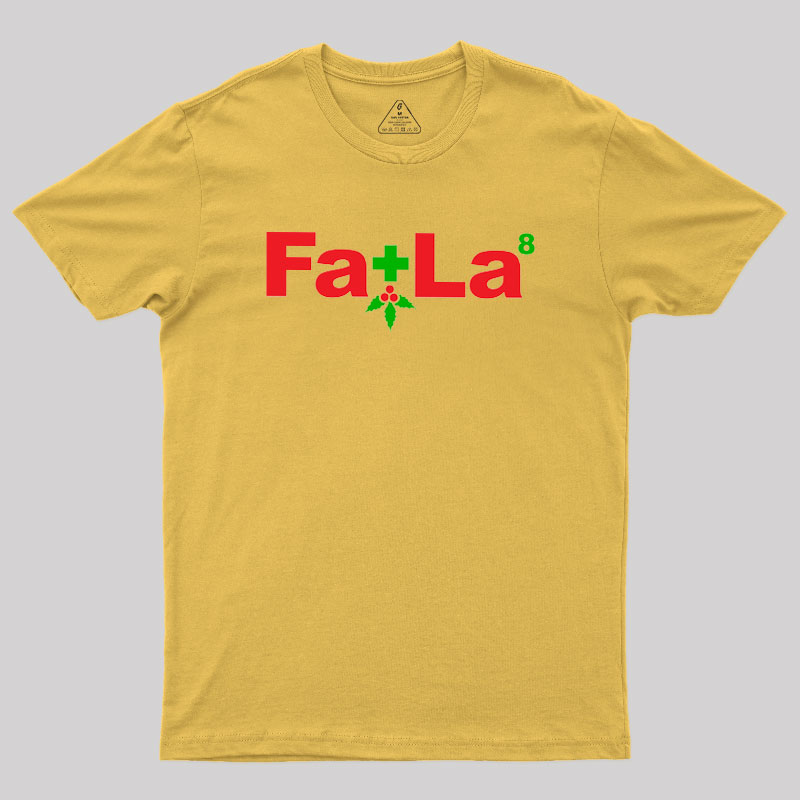 Fa La Equation Christmas Geek T-Shirt