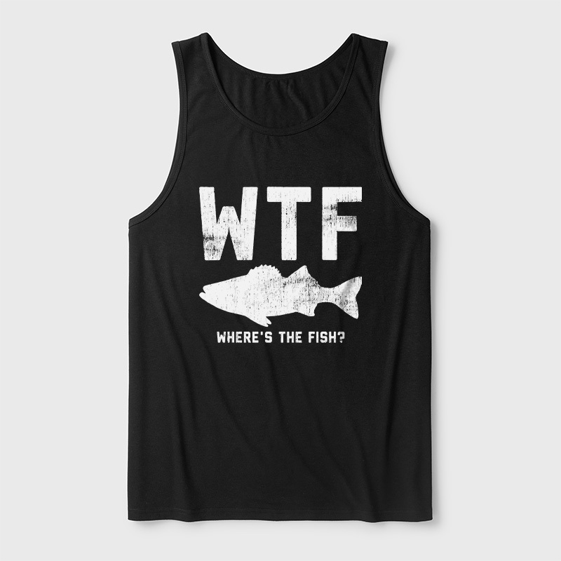 WTF Fish Ultra Soft Heather Tank