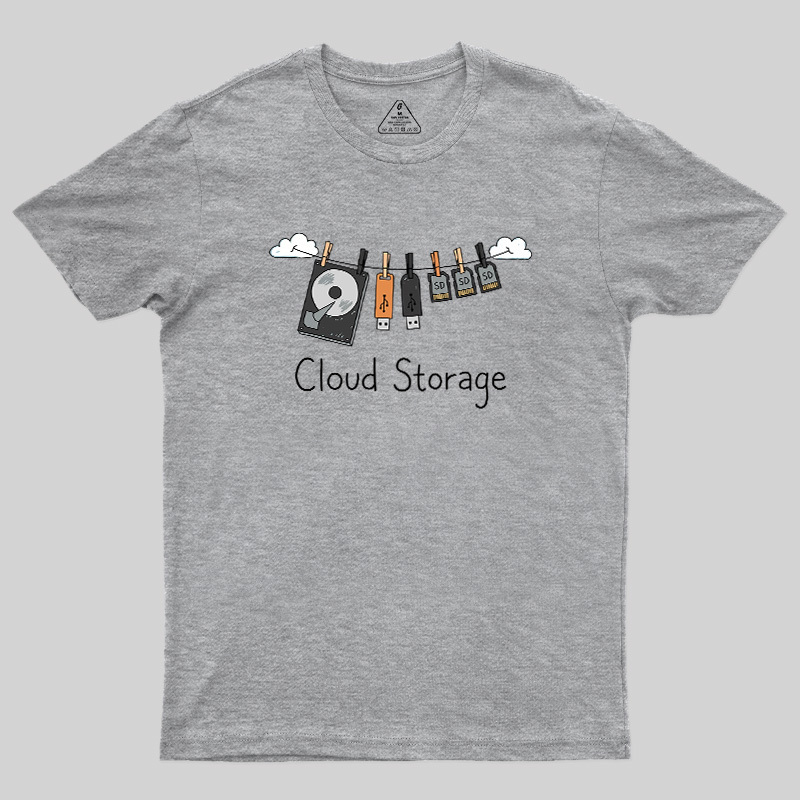 Literal Cloud Storage Hardware Laundry Geek T-Shirt