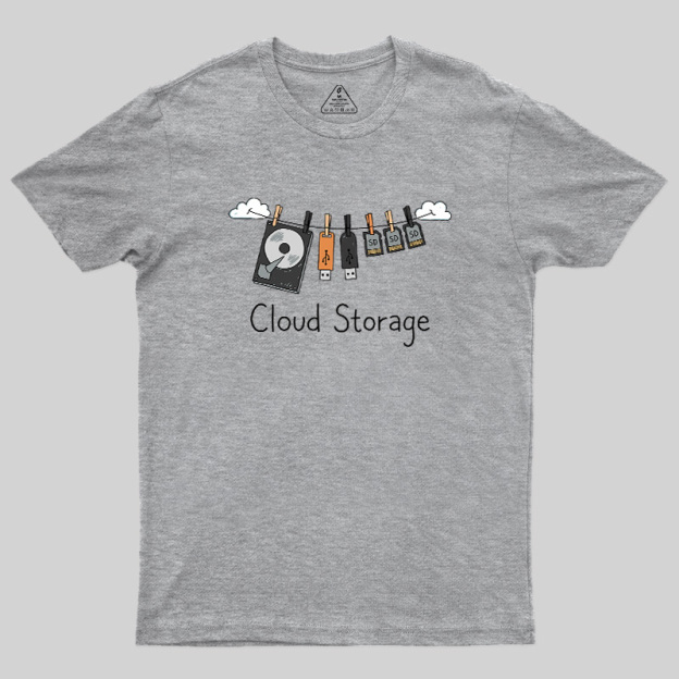 Literal Cloud Storage Hardware Laundry Geek T-Shirt