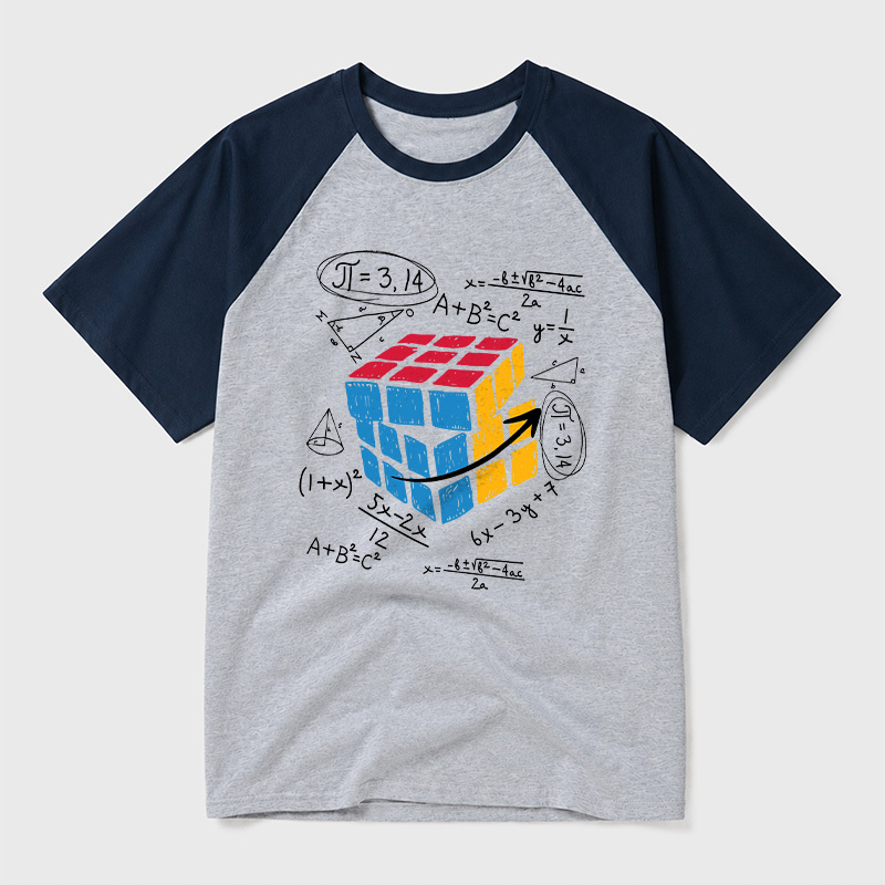 Math Problem Geek Retro Raglan T-Shirt