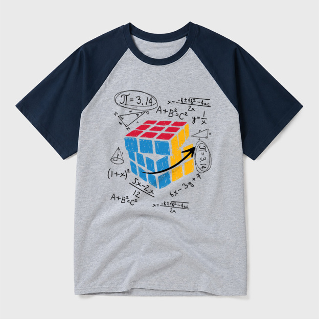 Math Problem Geek Retro Raglan T-Shirt