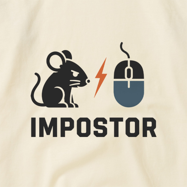 Impostor Mouse Geek Retro Raglan T-Shirt