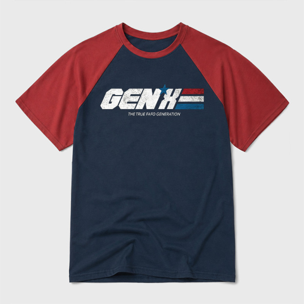 GENX The True FAFO Generation Geek Retro Raglan T-Shirt