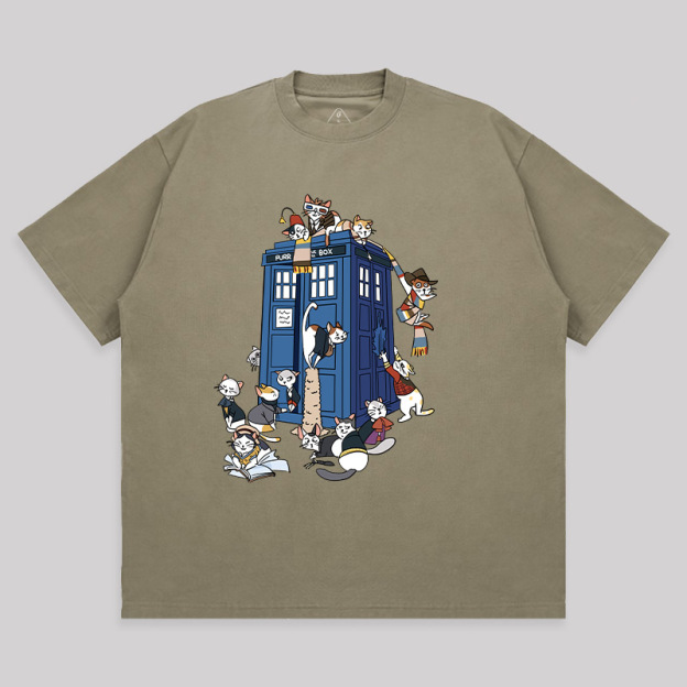 Doctor Cat Unisex Oversized T-shirt