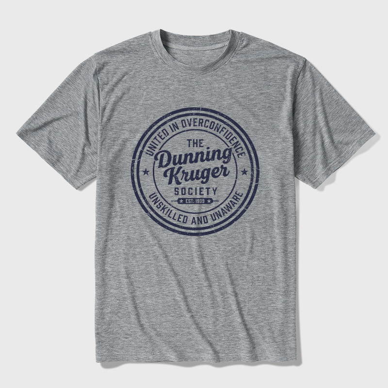 The Dunning-Kruger Society Ultra Soft Heather Tee