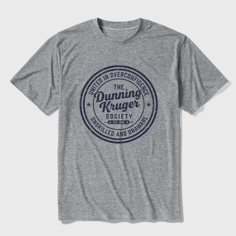 The Dunning-Kruger Society Ultra Soft Heather Tee