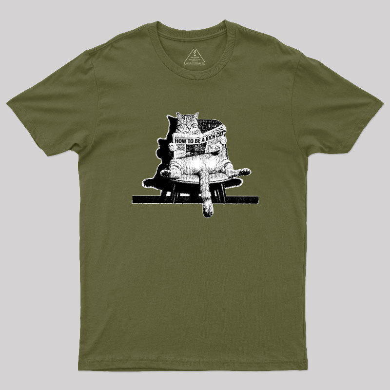 How To Be A Rich Cat Geek T-Shirt