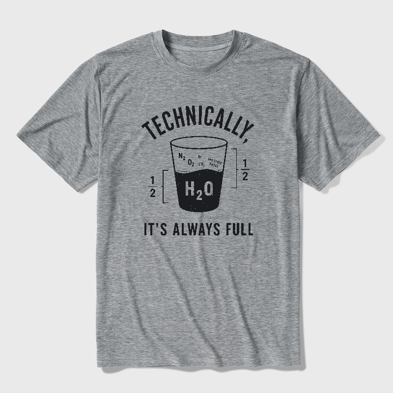 It's Always Full Science Ultra Soft Heather Tee