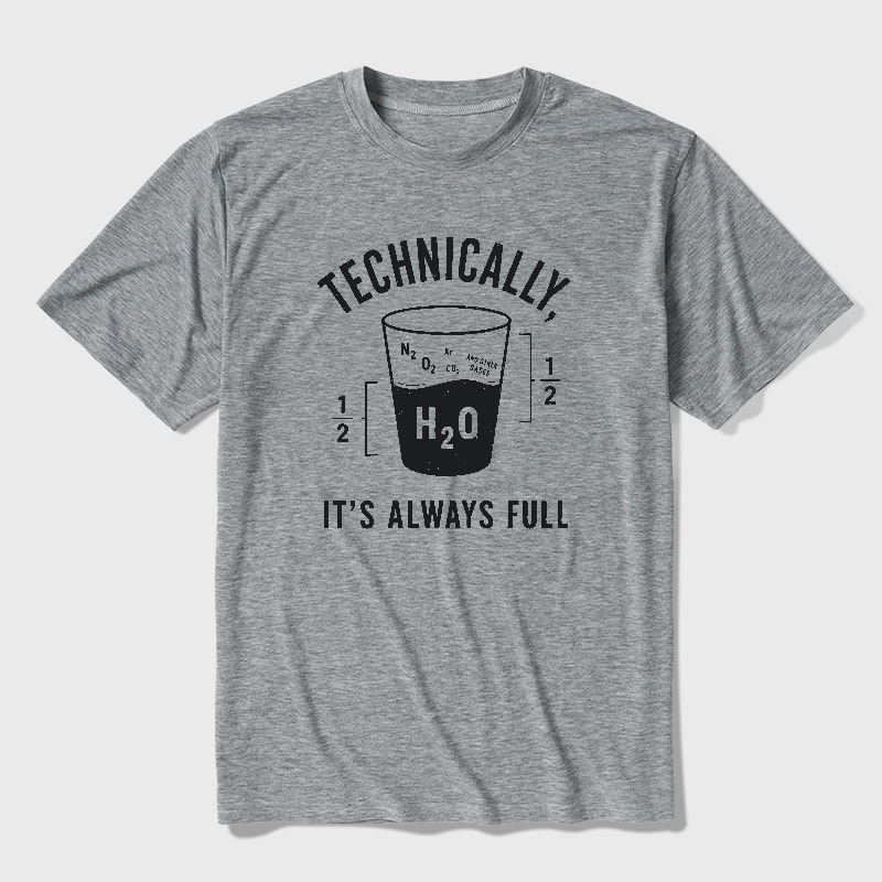 It's Always Full Science Ultra Soft Heather Tee