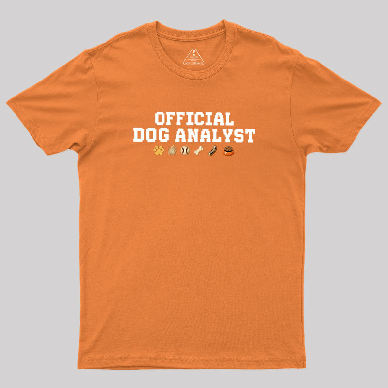 Official Dog Analyst Geek T-Shirt