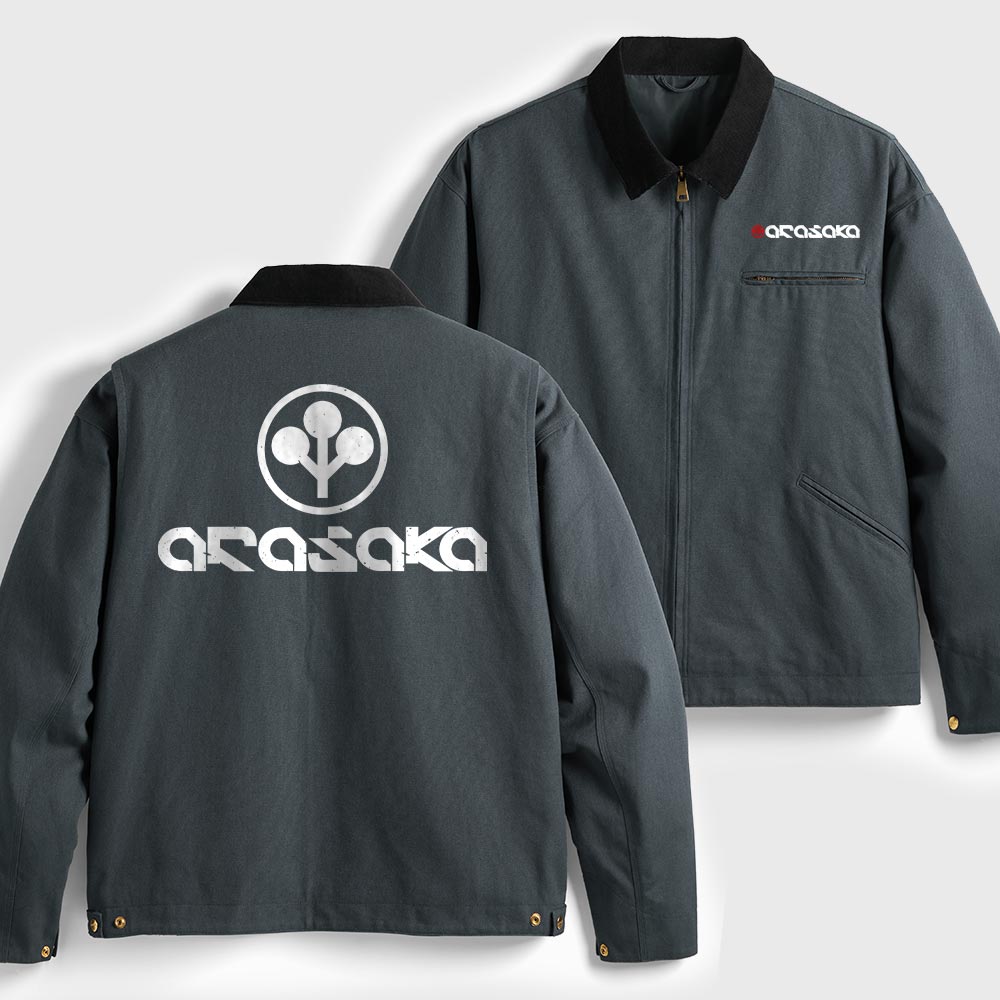 Arasaka Corp Cyberpunk 2077 Geek Canvas Work Jackets