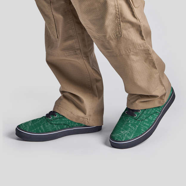 Math Function Geek Canvas Shoes