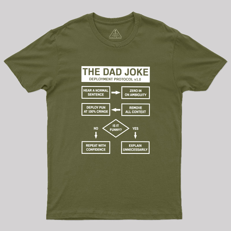 Dad Jokes Deployment Protocol Geek T-Shirt