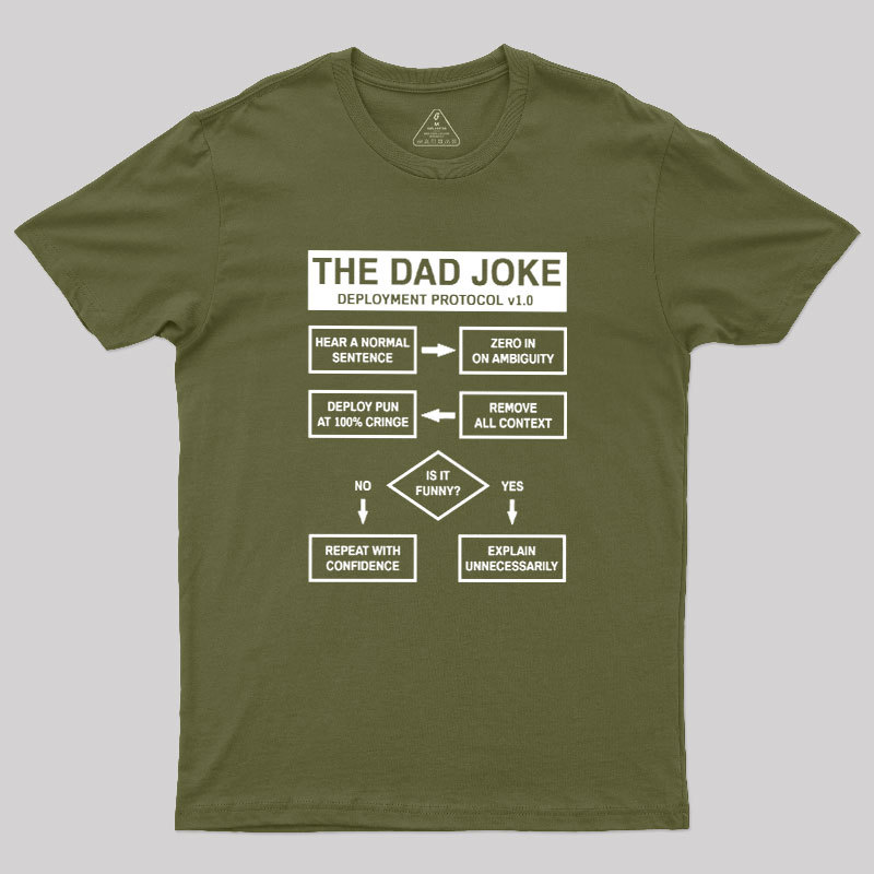 Dad Jokes Deployment Protocol Geek T-Shirt