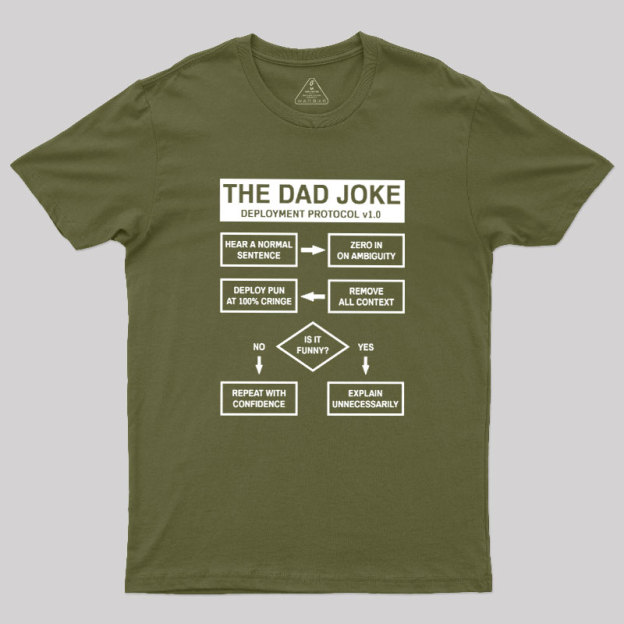 Dad Jokes Deployment Protocol Geek T-Shirt