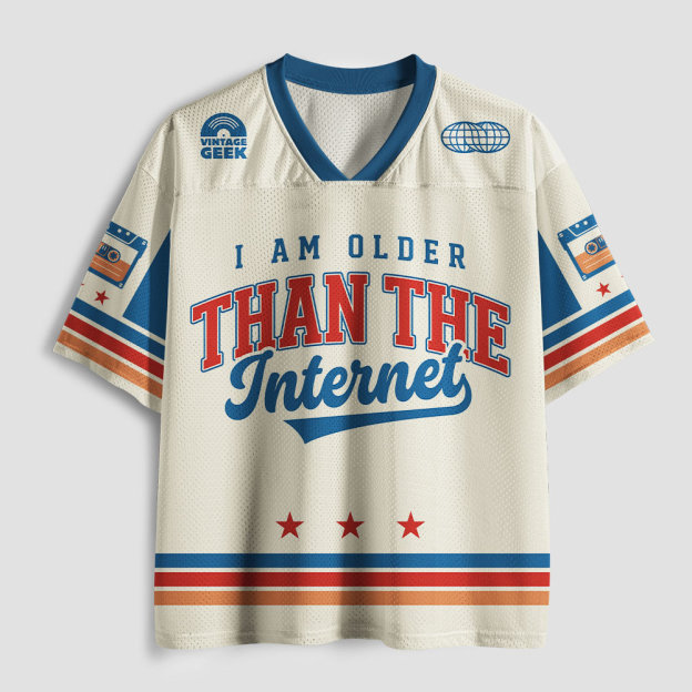 I Am Older Than The Internet Geek Mesh Jersey