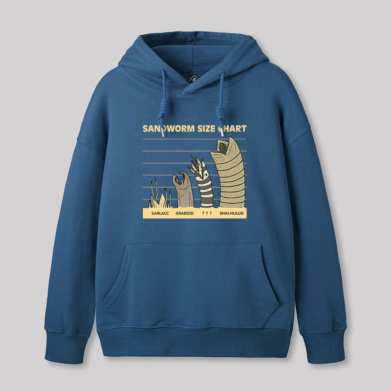Sandworm Size Chart Geek Hoodie