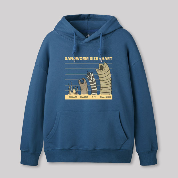 Sandworm Size Chart Geek Hoodie