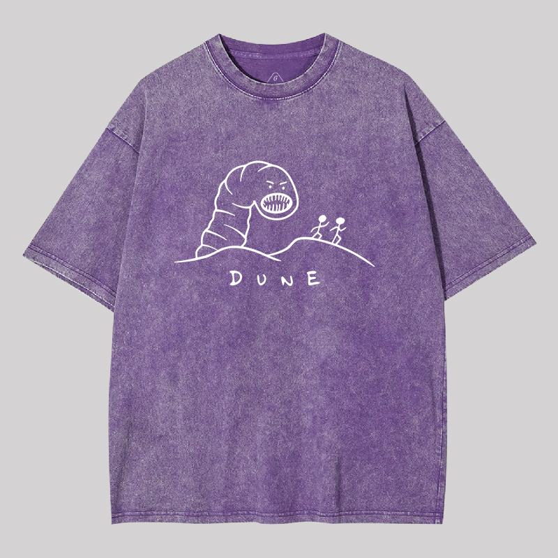 Run from the Worm Geek Washed T-shirt