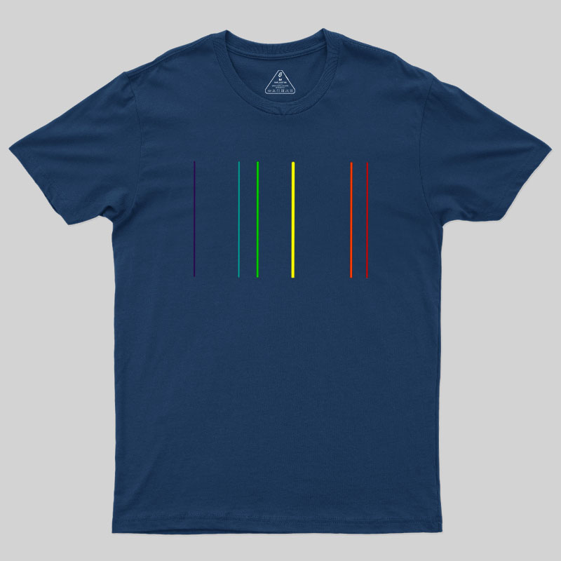 Helium Emission Spectrum Geek T-Shirt