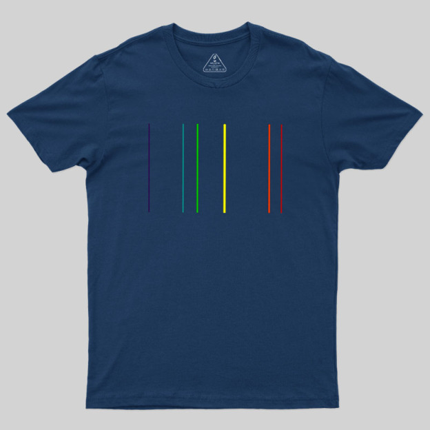 Helium Emission Spectrum Geek T-Shirt