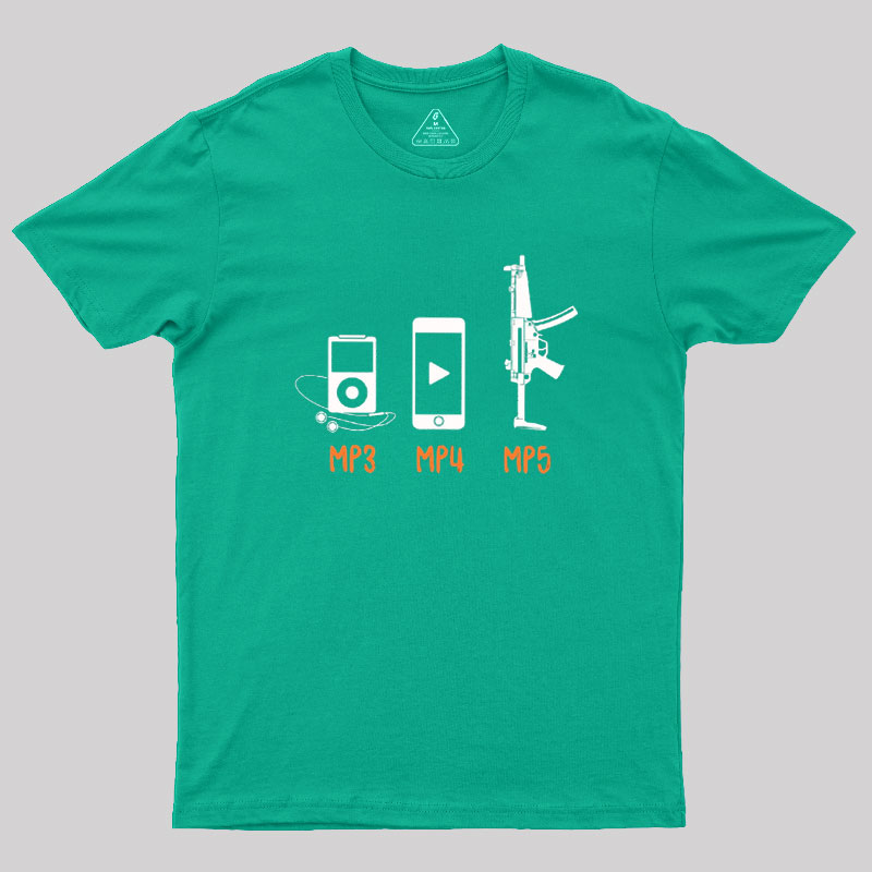 MP3 MP4 MP5 Geek T-Shirt