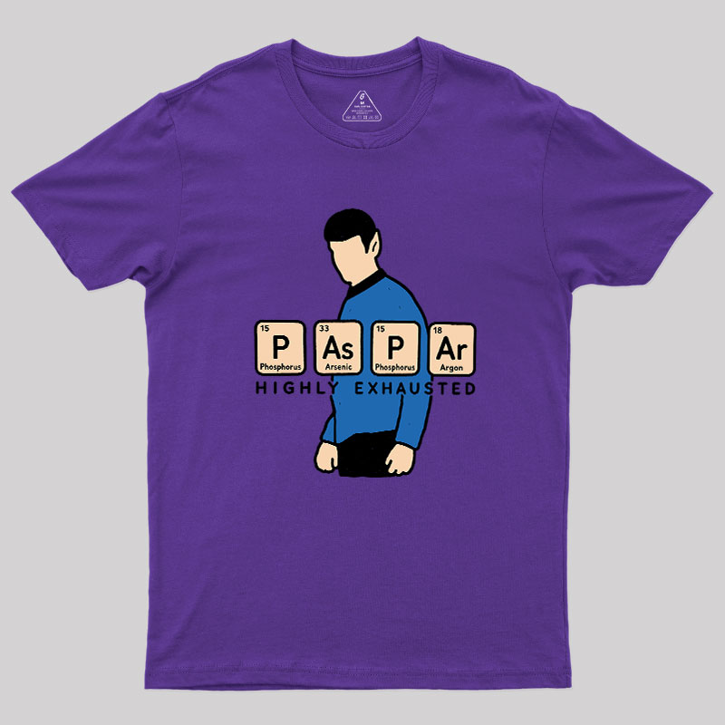 Exhausted Spock Geek T-Shirt