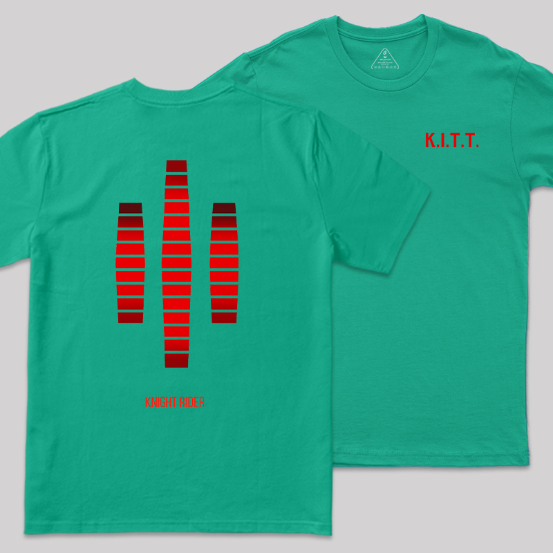 KITT Lights Front and Back Printed Geek T-Shirt