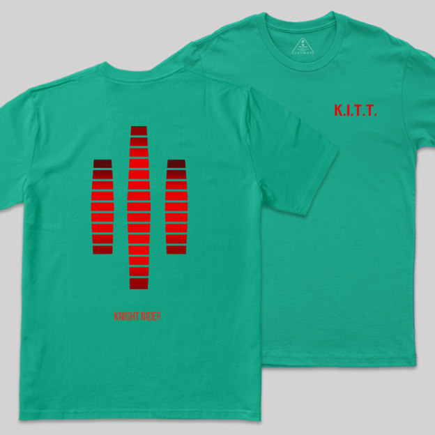 KITT Lights Front and Back Printed Geek T-Shirt