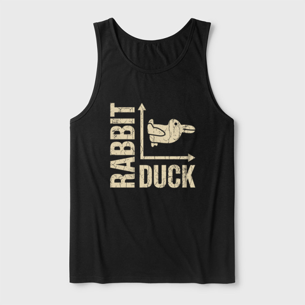 Rabbit or Duck Funny Ultra Soft Heather Tank