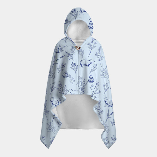 Capybara Flannel Cloak