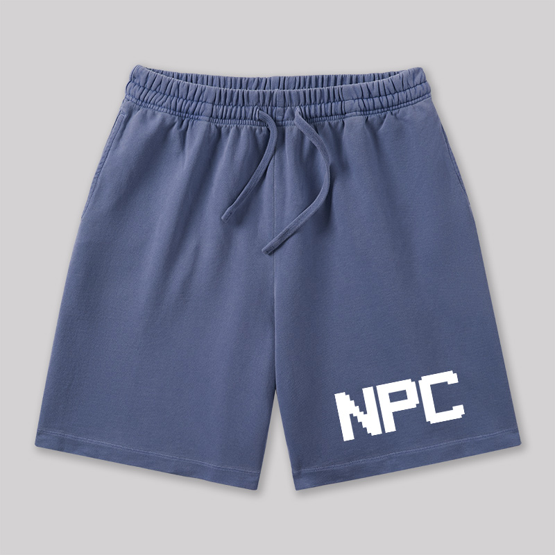 NPC Funny Geeky Washed Shorts