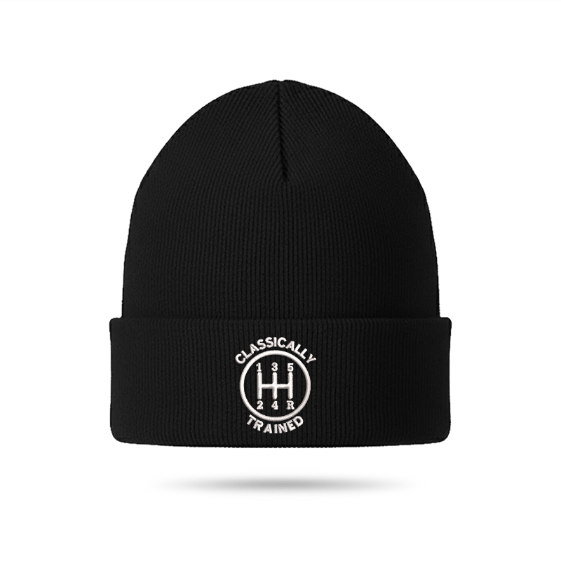 Classically Trained Geek Embroidered Beanie