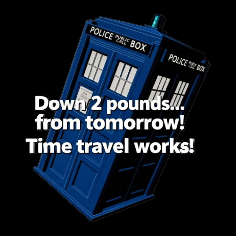 Down 2 Pounds From Tomorrow Geek T-Shirt