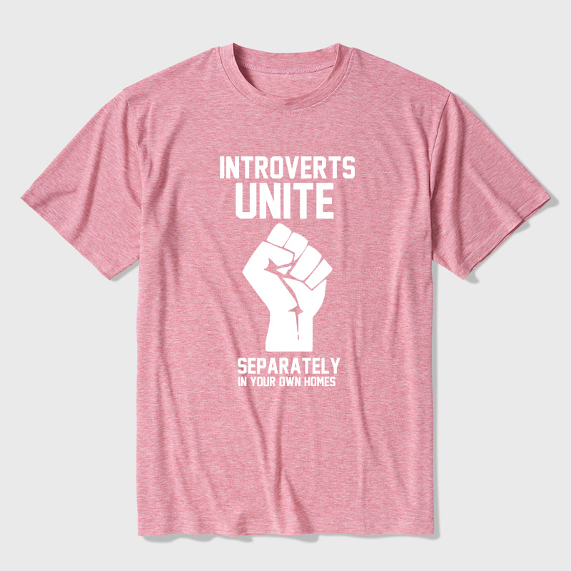 Introverts Unite Ultra Soft Heather Tee
