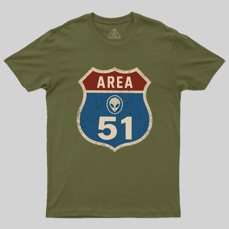 Secret Desert Alien Outpost Geek T-Shirt