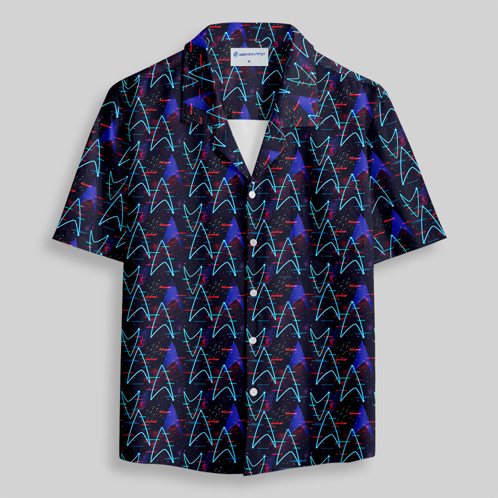 Starship Icon Button Up Pocket Shirt