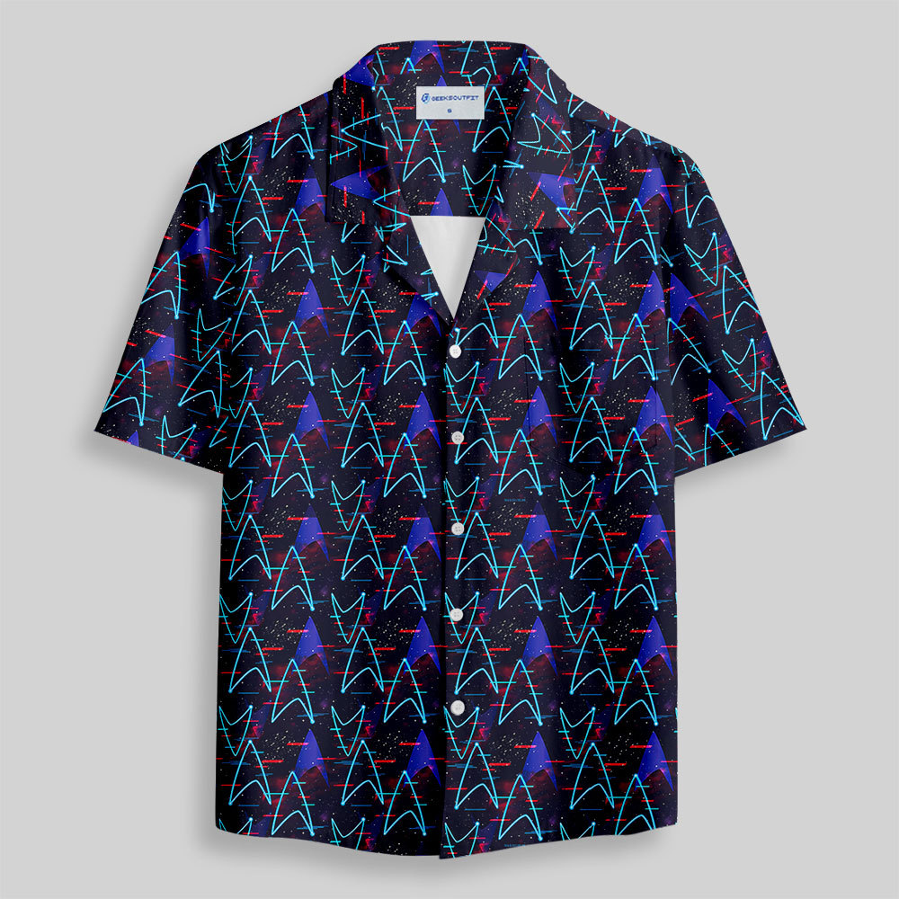 Starship Icon Button Up Pocket Shirt