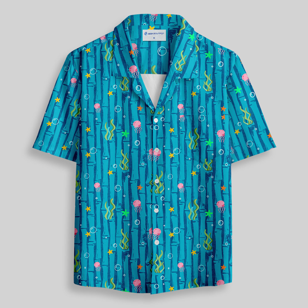 Submarine Garden Button Up Pocket Shirt
