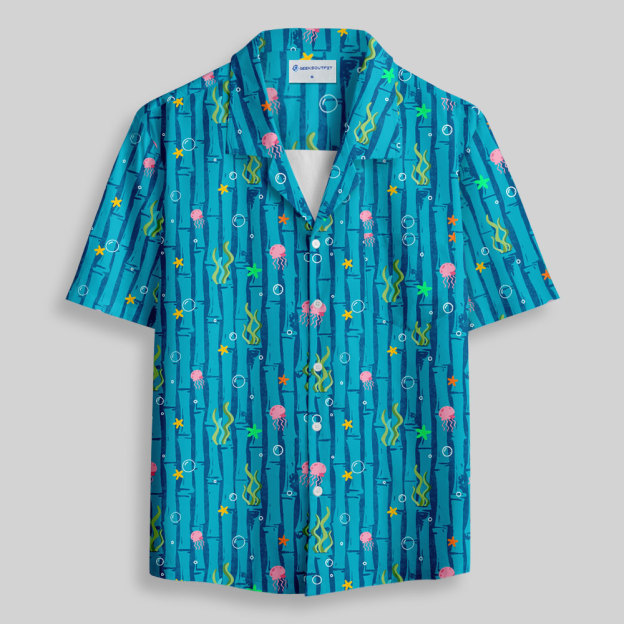 Submarine Garden Button Up Pocket Shirt