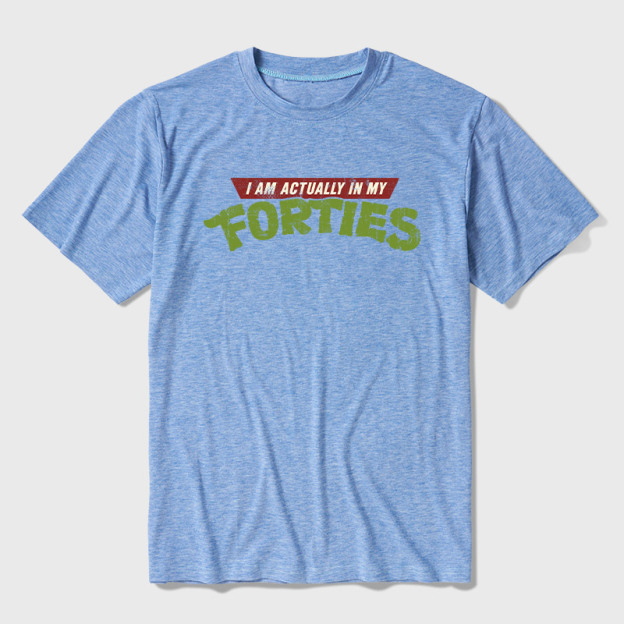 I Am Actually In My Forties Ultra Soft Heather Tee