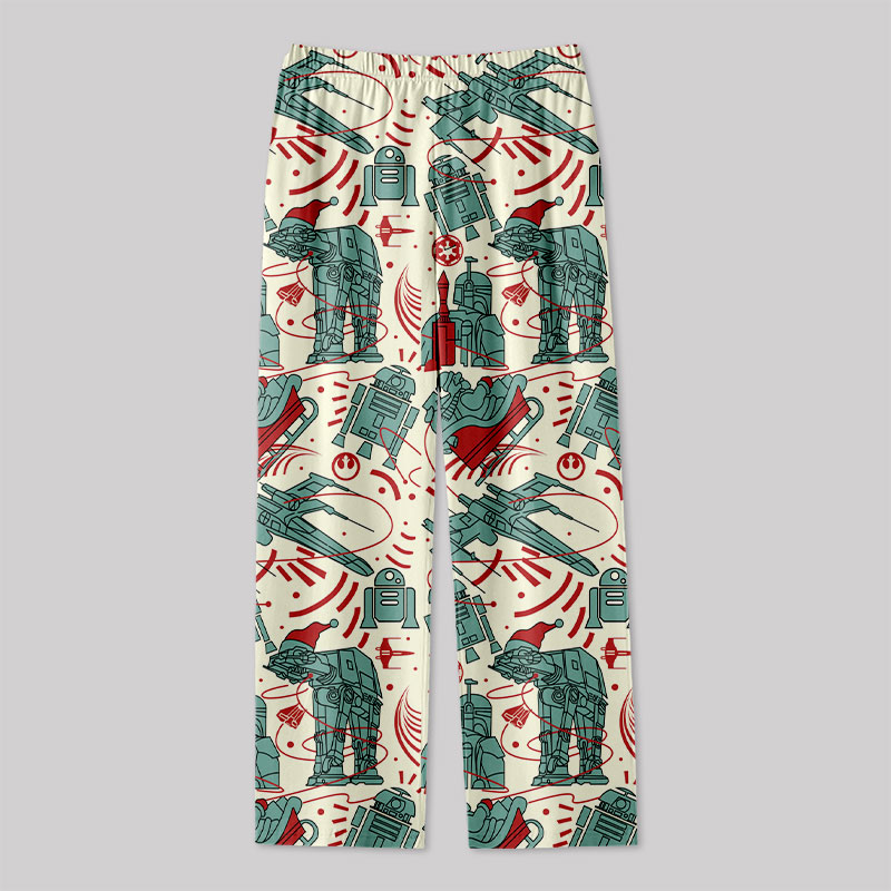 Christmas Scifi Wars AT-AT Geek Loungewear Pants